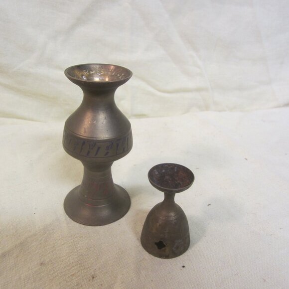 UNIQUE VTG MINI BRASS URN & CUP SET VERY CUTE - Picture 7 of 8
